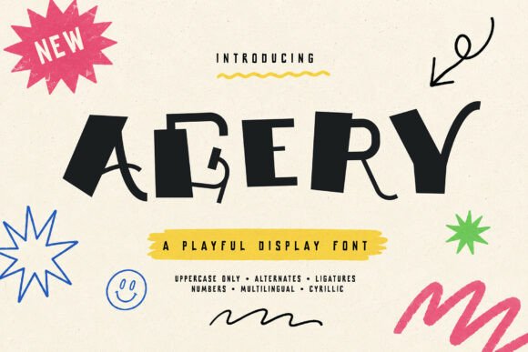 Agery: A Playful Display Font That Makes Handmade Products Shine
