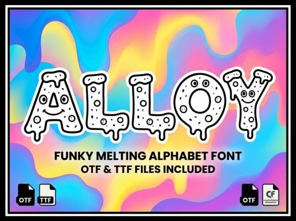 Alloy: A Psychedelic Display Typeface for Bold Digital Identity