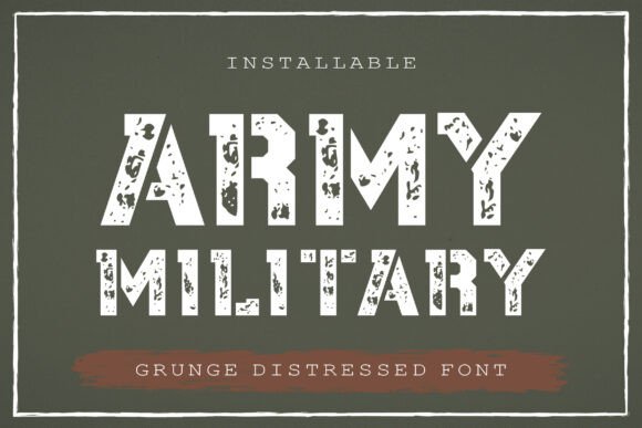 Army Military Font: Bold Branding for Small Businesses