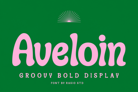 Aveloin: A Groovy Display Font for Handmade Labels & Printables