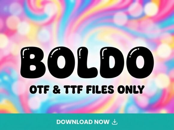 Boldo: A Playful Display Font That Pops With Personality