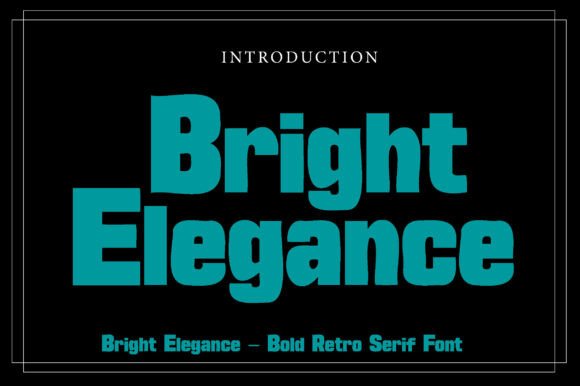 Bright Elegance: A Display Font That Makes Your Brand Shine