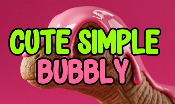 Cute Simple Bubbly: A Playful Display Font for Editorial Charm