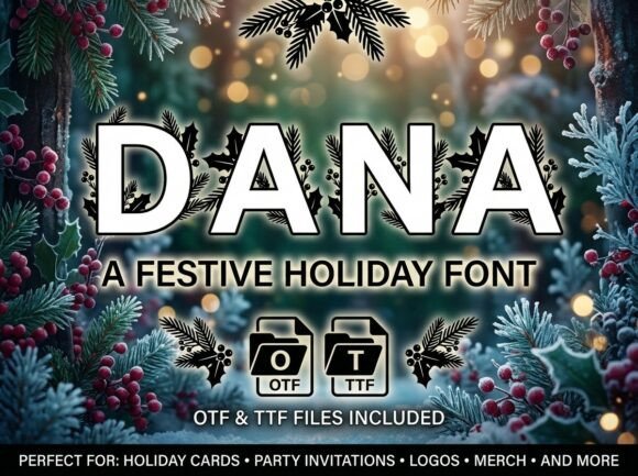 Dana: A Festive Display Font That Delivers Joy—Not Just Decoration