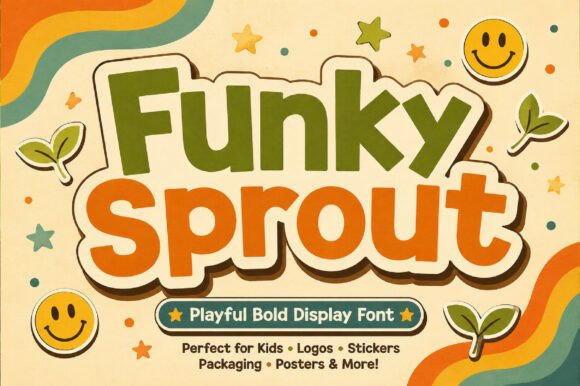 Funky Sprout: A Display Font with Playful Heart and Editorial Charm