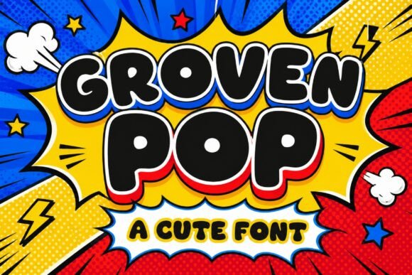 Grooven Pop: A Playful Display Font for Editorial Joy