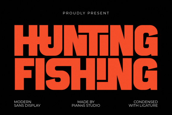 Hunting Fishing: A Display Font That Feels Like the Open Air