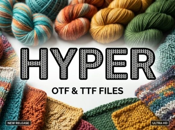 Hyper: A Cozy Display Typeface for Handmade Charm