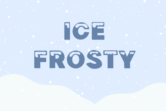 Ice Frosty: A Bold Display Font for Cool, Confident Branding
