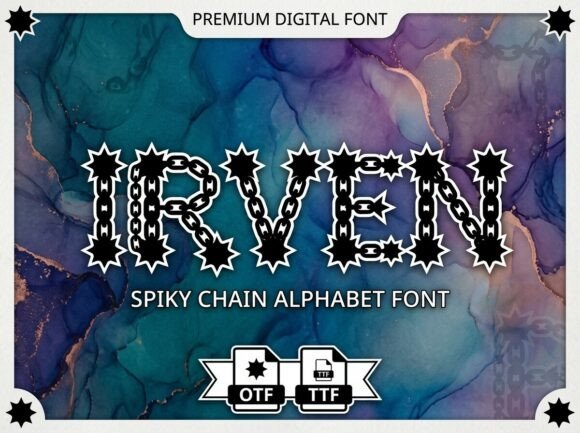 Irven: A Standout Display Font for Small Business Branding