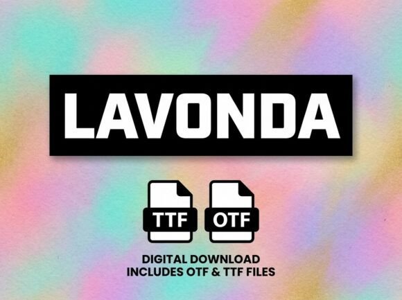 Lavonda: A Display Font That Makes Your Headlines Unmissable