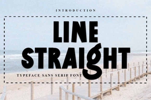 Line Straight: A Festive Display Font for Web Designers