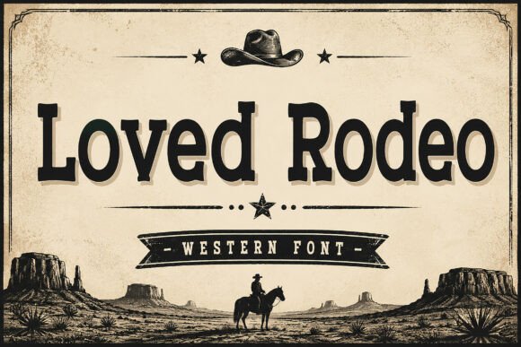 Loved Rodeo: A Warm, Weathered Display Font for Editorial Soul