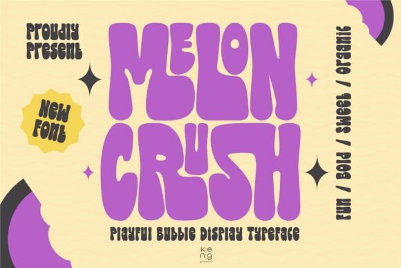 Melon Crush: A Vibrant Display Font for Bold Brand Identities