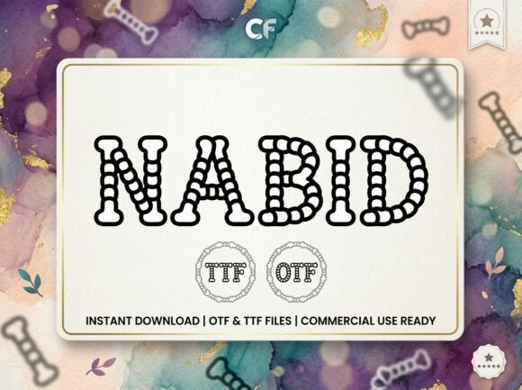 Nabid: A Playful Display Typeface for Bold Digital Headlines