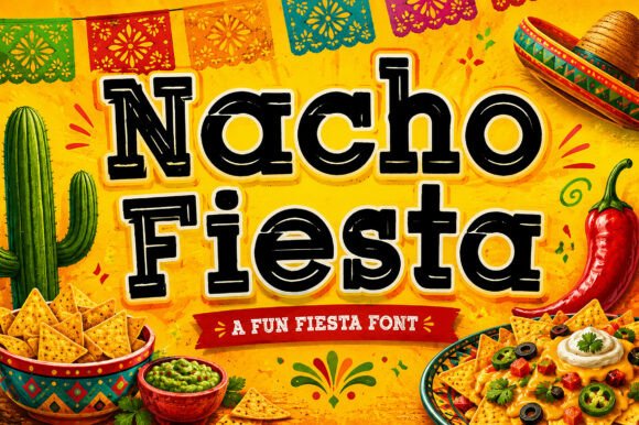 Nacho Fiesta: A Display Font That Makes Your Campaign Pop