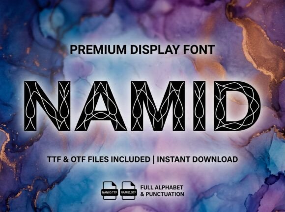 Namid: A Bold Display Font for Small Business Branding
