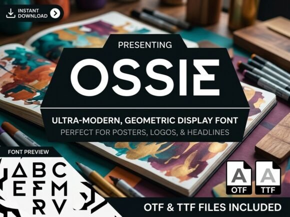 Ossie: A Distinctive Display Font for Editorial Impact