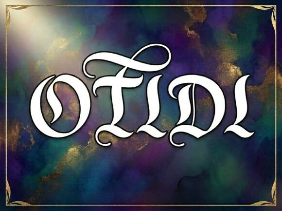 Otidi Display Font for Handmade Creators