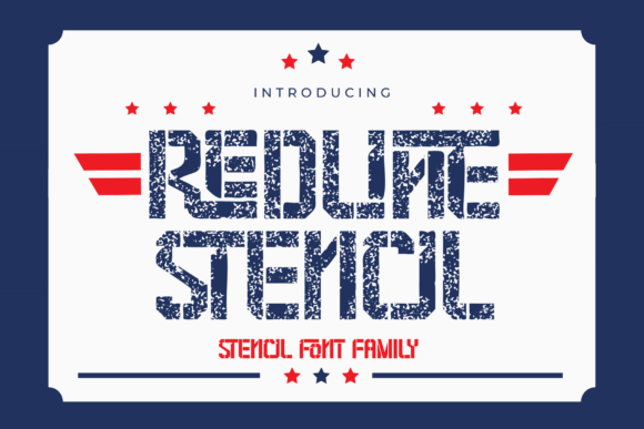 Redline Stencil: A Bold Display Typeface for Digital Impact