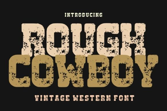 Rought Cowboy: A Bold Display Font for Western-Inspired Web Design