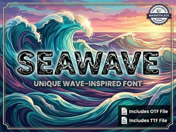 Seawave: A Display Font That Anchors Your Brand Identity