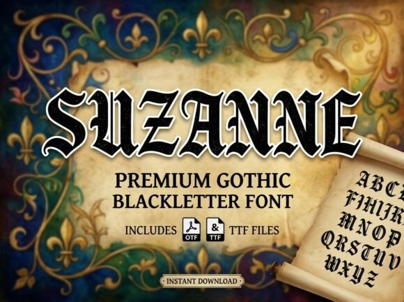 Suzanne: A Display Font That Commands Attention
