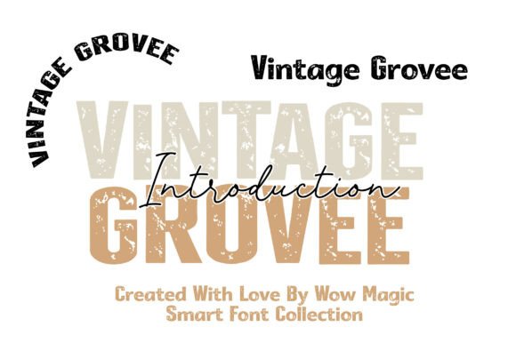 Vintage Grovee: A Bold Display Font for Editorial Impact